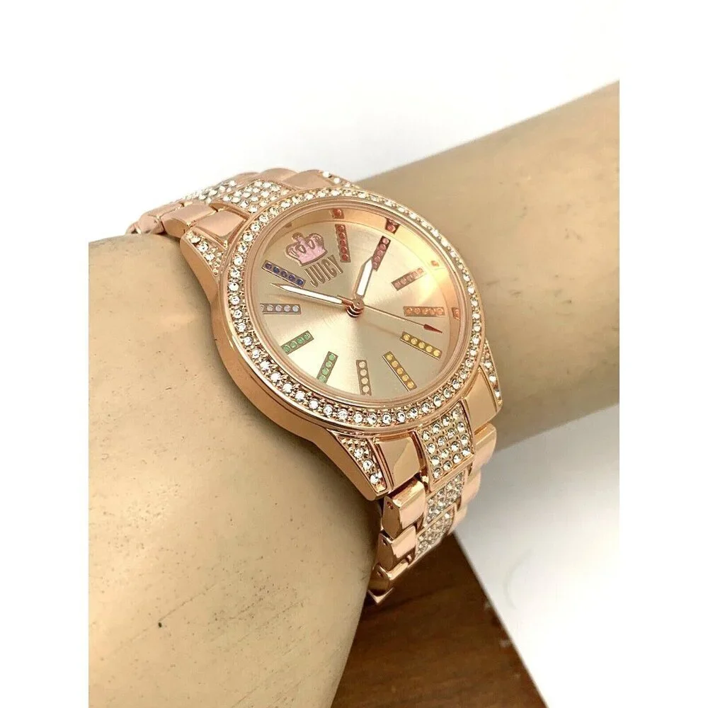 Juicy By Juicy Couture Women's Watch JC/5014 Quartz Rose Gold Steel 34mm